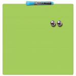 Nobo Mini Magnetic Whiteboard Coloured Tile 360mmx360mm Green 1903773