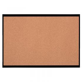 Nobo Small Cork Notice Board with Black Frame 585x430mm 1903776