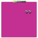 Nobo Mini Magnetic Whiteboard Coloured Tile 360mmx360mm Pink 1903803