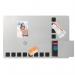 Nobo Small Magnetic Whiteboard with Pin Board Squares 610x390mm 1903812