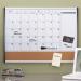 Nobo Small Magnetic Whiteboard Planner with Cork Notice Board 585x430mm White 1903813