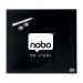 Nobo Glass Small Whiteboard, Black, Magnetic Tile, 450 X 450mm 1903951