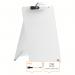 Nobo Glass Desktop Dry Wipe Easel, White, Clipboard 1905173