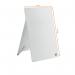 Nobo Glass Desktop Dry Wipe Easel, White, Clipboard 1905173