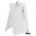 Nobo Glass Desktop Dry Wipe Easel, White, Clipboard 1905173