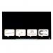 Nobo Impression Pro Glass Magnetic Whiteboard 1000x560mm Black 1905180