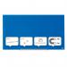 Nobo Impression Pro Glass Magnetic Whiteboard 1000x560mm Blue 1905188