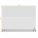 Nobo Glass Desktop Dry Wipe Magnetic Whiteboard, White, Desk Divider 1905265