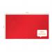 Nobo Widescreen 55”Felt Red Noticeboard (1220 x 690mm) 1905312