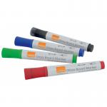 Nobo Glass Whiteboard Markers Assorted (Pack 4) 1905324