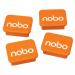 Nobo Whiteboard Magnets Orange (Pack 4) 1905327