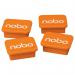 Nobo Whiteboard Magnets Orange (Pack 4) 1905327