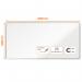 Nobo Premium Plus Enamel Magnetic Whiteboard - 2000x1000mm, Aluminium Trim, EU Ecolabel Certified 1915150
