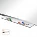 Nobo Premium Plus Enamel Magnetic Whiteboard - 2000x1000mm, Aluminium Trim, EU Ecolabel Certified 1915150