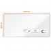 Nobo Premium Plus Enamel Magnetic Whiteboard - 2400x1200mm, Aluminium Trim, EU Ecolabel Certified 1915151