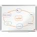 This whiteboard is made by ACCO Brands and it has a magnetic surface. It measures 600x450mm and has an aluminium trim. It is certified by EU Ecolabel and the model number is 1915154.