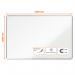 Nobo Premium Plus Steel Magnetic Whiteboard - 1500x1000mm, Aluminium Trim, EU Ecolabel Certified 1915158