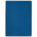 The ACCO Brands Noticeboards Nobo Premium Plus Felt Notice Board has a size of 600x450mm and comes in a deep blue color. The surface is made of high-quality felt, giving it a soft and textured appearance. The frame is made of sturdy materials and has a sleek design, making it a stylish addition to any space. On the back, there are hooks for easy mounting on a wall. The board is perfect for displaying important messages, notes, and reminders in a professional or personal setting. The premium quality of this notice board is evident in its look and feel.