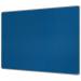 The photograph captures a luxurious Nobo Premium Plus Felt Notice Board, featuring a deep blue 1800x1200mm surface. The sleek and modern design of the ACCO Brands Noticeboards is evident in the high-quality felt material, perfectly framed by a sturdy metal border. The vibrant blue color adds a touch of sophistication to any office or workspace.