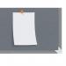 The photo shows a grey felt notice board made by ACCO Brands Nobo Premium Plus line. The board measures 600x450mm in size and is designed for displaying various notes and messages. The high-quality felt material adds a sophisticated touch to the overall appearance.