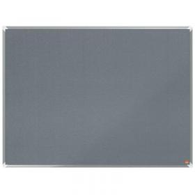 Nobo Premium Plus Felt Notice Board 1200x900mm Grey 1915196