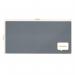 This picture portrays a sleek and modern ACCO Brands Noticeboards Nobo Premium Plus Felt Notice Board. The board is generously sized at 2400x1200mm and comes in a stylish grey color. The premium felt material gives it a luxurious texture, while the noticeable branding adds a touch of professionalism. The edges are neatly framed with a silver border, giving it a clean and minimalist look. This is the perfect addition to any office or home workspace.