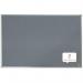 The photograph captures a sleek and modern grey felt notice board measuring 900x600mm. The surface is adorned with the elegant Nobo Essence logo, displaying the products brand. The ACCO Brands Noticeboards provides a professional and functional addition to any workspace.