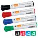 Nobo Glide Whiteboard Pens Bullet Tip 10 Pack Assorted 1915268