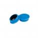 Nobo Magnetic Whiteboard Magnets 10 pack 24mm Coloured Magnets Blue 1915292