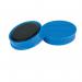 Nobo Magnetic Whiteboard Magnets 10 pack 32mm Coloured Magnets Blue 1915299