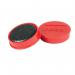 Nobo Magnetic Whiteboard Magnets 10 pack 32mm Coloured Magnets Red 1915300