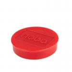 Nobo Magnetic Whiteboard Magnets 10 pack 38mm Coloured Magnets Red 1915307