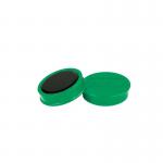 Nobo Magnetic Whiteboard Magnets 10 pack 38mm Coloured Magnets Green 1915317