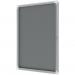 Nobo Premium Plus Felt Lockable Notice Board 9xA4 Grey Hinged 1915330