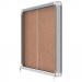 Nobo Premium Plus Cork Lockable Notice Board 8xA4 Sliding 1915331