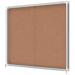 Nobo Premium Plus Cork Lockable Notice Board 15xA4 Sliding 1915332