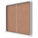 Nobo Premium Plus Cork Lockable Notice Board 27xA4 Sliding 1915333