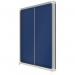 Nobo Premium Plus Felt Lockable Notice Board 18xA4 Blue Sliding 1915334