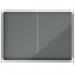 Nobo Premium Plus Felt Lockable Notice Board 8xA4 Grey Sliding 1915336