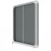 Nobo Premium Plus Felt Lockable Notice Board 8xA4 Grey Sliding 1915336