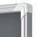 Nobo Premium Plus Felt Lockable Notice Board 12xA4 Grey Sliding 1915337