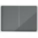 Nobo Premium Plus Felt Lockable Notice Board 18xA4 Grey Sliding 1915338