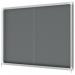 Nobo Premium Plus Felt Lockable Notice Board 18xA4 Grey Sliding 1915338