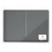 Nobo Premium Plus Felt Lockable Notice Board 18xA4 Grey Sliding 1915338