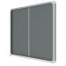 Nobo Premium Plus Felt Lockable Notice Board 27xA4 Grey Sliding 1915339