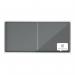 Nobo Premium Plus Felt Lockable Notice Board 27xA4 Grey Sliding 1915339