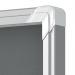 Nobo Premium Plus Felt Lockable Notice Board 27xA4 Grey Sliding 1915339