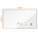 Nobo Premium Plus Widescreen Enamel Magnetic Whiteboard - 1880x1060mm, Aluminium Trim, EU Ecolabel Certified, 1915369
