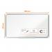 Nobo Premium Plus Widescreen Steel Magnetic Whiteboard - 890x500mm, Aluminium Trim, EU Ecolabel Certified 1915371