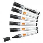 Nobo Liquid Ink Whiteboard Pens Bullet Tip 10 Pack Black 1915377